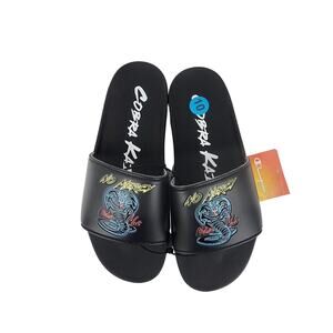 Champion x Cobra Kai ‘No Mercy’ Black Slides - Men’s Size 13 New w/Tags